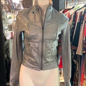 vintage leather jacket